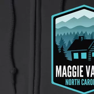 Maggie Valley North Carolina Cabin Full Zip Hoodie