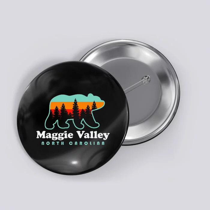 Maggie Valley North Carolina Mountain Town Vacation Button