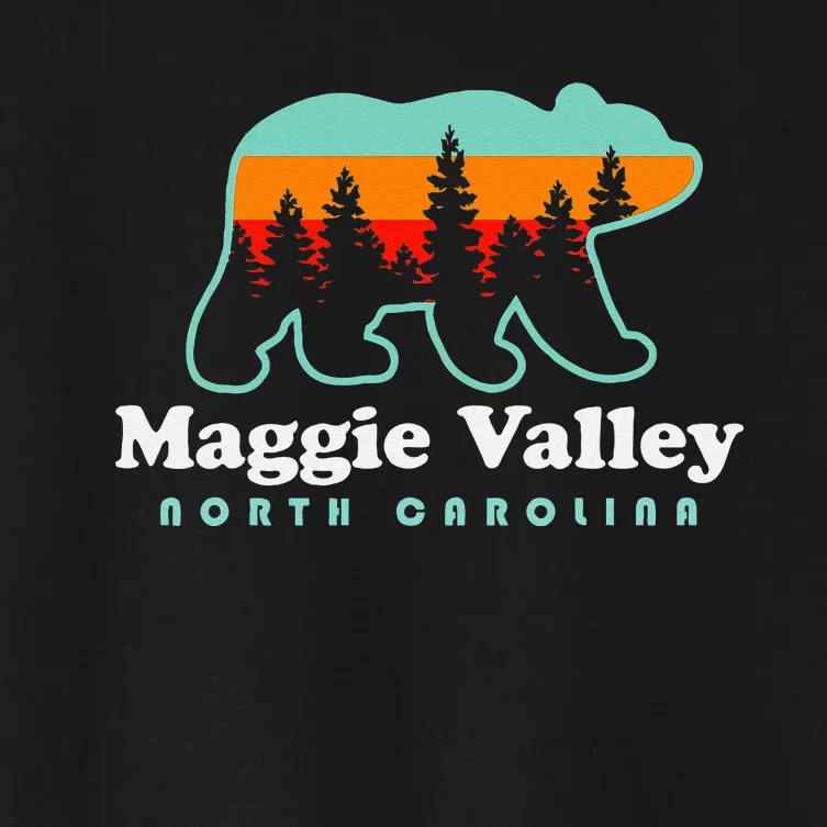 Maggie Valley North Carolina Mountain Town Vacation Women's Crop Top Tee