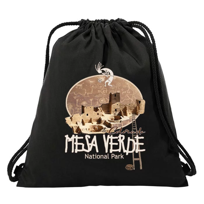 Mesa Verde National Park Colorado Souvenir Anasazi Ruins Drawstring Bag