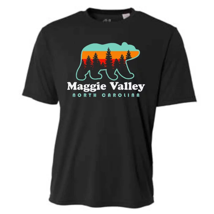 Maggie Valley North Carolina Mountain Town Vacation Cooling Performance Crew T-Shirt