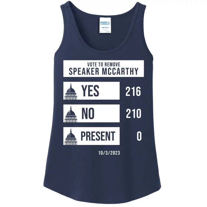 McCarthy Voted Out Political Poll Ladies Essential Tank