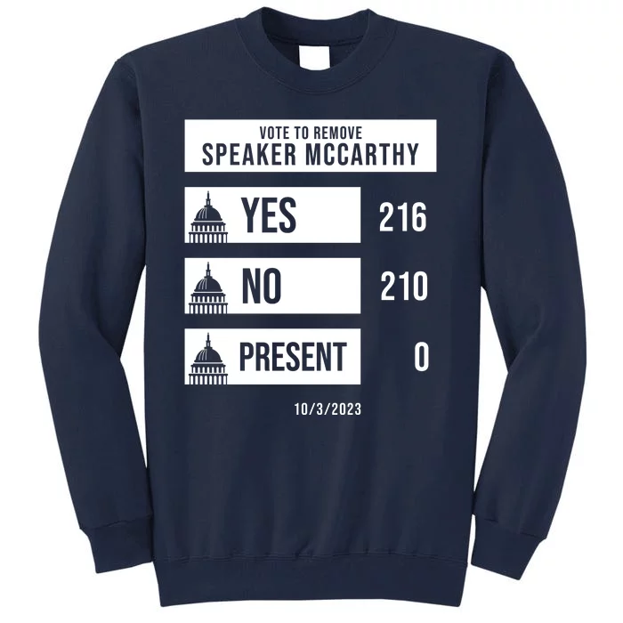 McCarthy Voted Out Political Poll Tall Sweatshirt