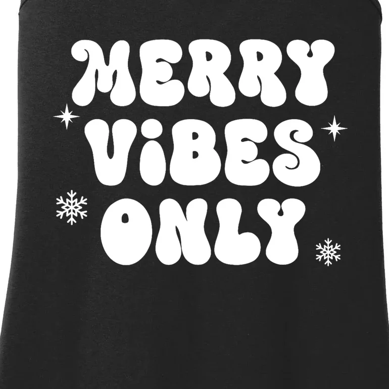 Merry Vibes Only ShirtChristmas Family PajamasMerry Vibes Ladies Essential Tank