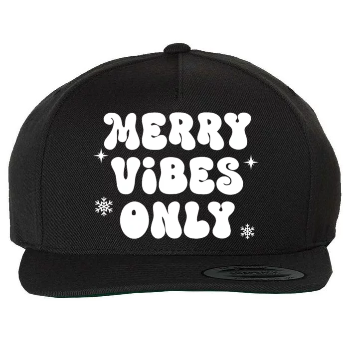 Merry Vibes Only ShirtChristmas Family PajamasMerry Vibes Wool Snapback Cap