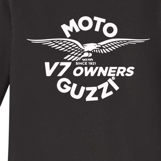 Moto V7 Owners Guzzi Baby Long Sleeve Bodysuit