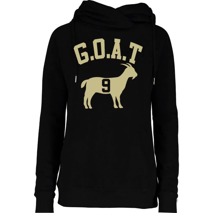 MVP Goat 9 Football Womens Funnel Neck Pullover Hood