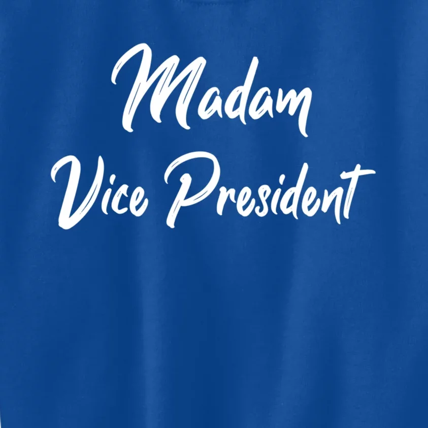 Madam Vice President Gift Kids Sweatshirt