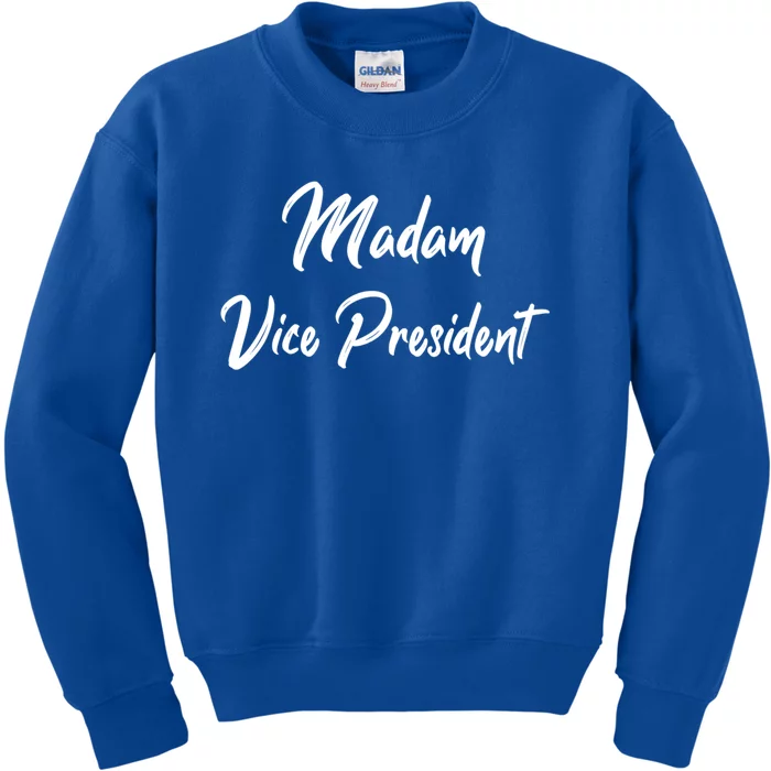 Madam Vice President Gift Kids Sweatshirt