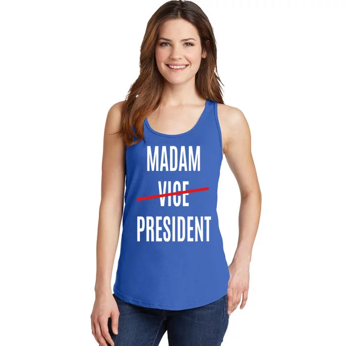 Madam Vice President Turned Madam President Great Gift Ladies Essential Tank