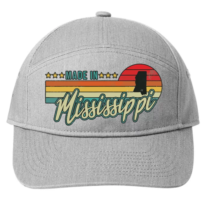 Mississippi Vintage Proud Women Gift 7-Panel Snapback Hat