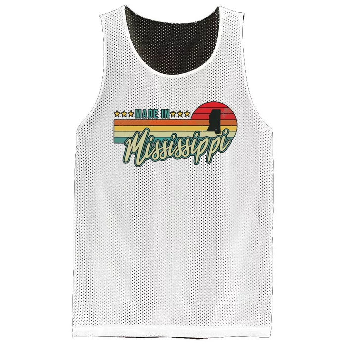 Mississippi Vintage Proud Women Gift Mesh Reversible Basketball Jersey Tank