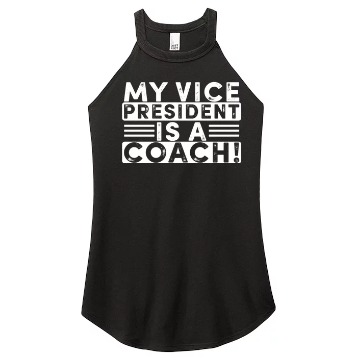 My Vice President Is A Coach Tim Walz Women’s Perfect Tri Rocker Tank