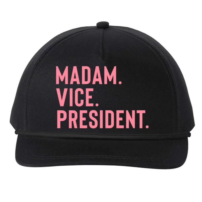 Madam Vice President Gift Snapback Five-Panel Rope Hat