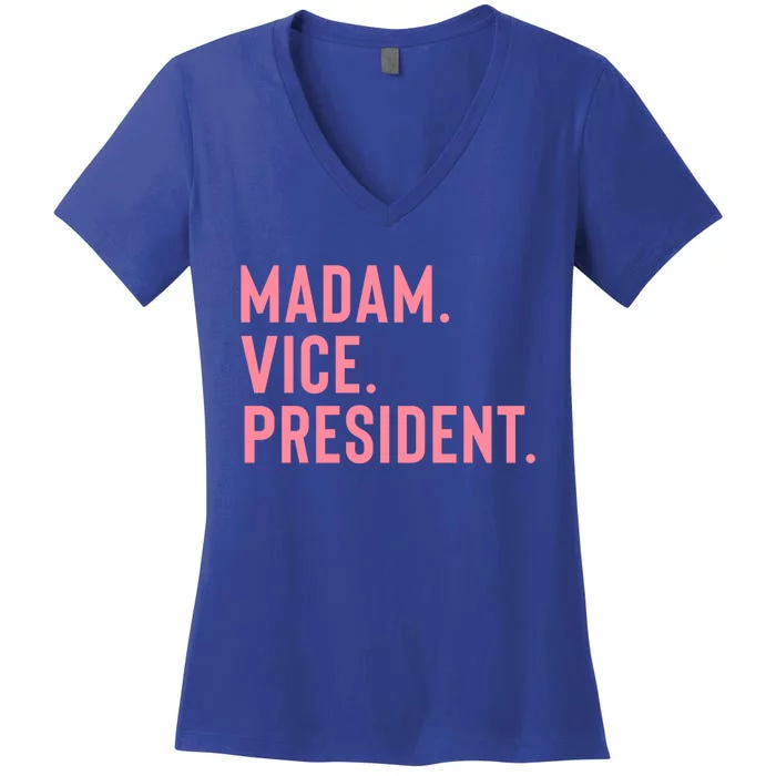 Madam Vice President Gift Women's V-Neck T-Shirt