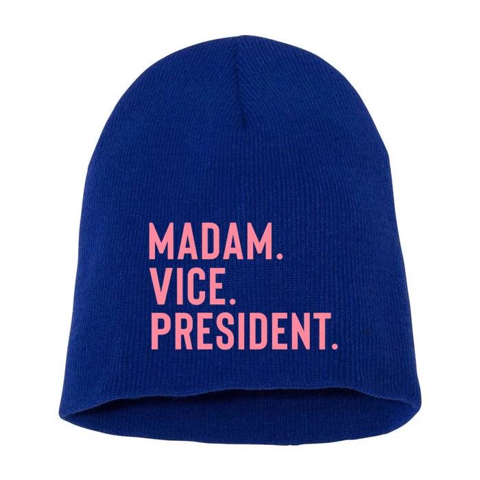 Madam Vice President Gift Short Acrylic Beanie