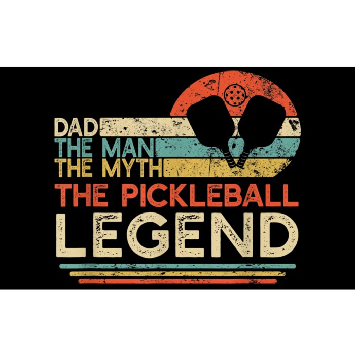 Men Vintage Pickleball Dad The Man The Myth The Legend Bumper Sticker