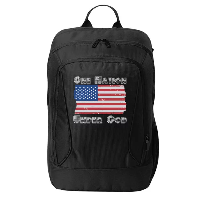 Military Veterans Patriotic Americans One Nation Under God Gift City Backpack