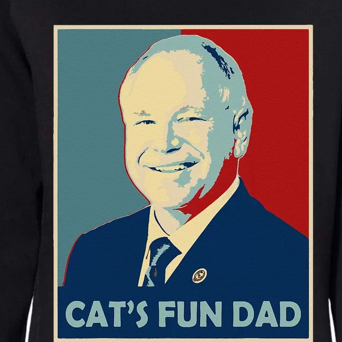 Mr Vice President Of America 2024 Tim Walz CatS Fun Dad Womens California Wash Sweatshirt