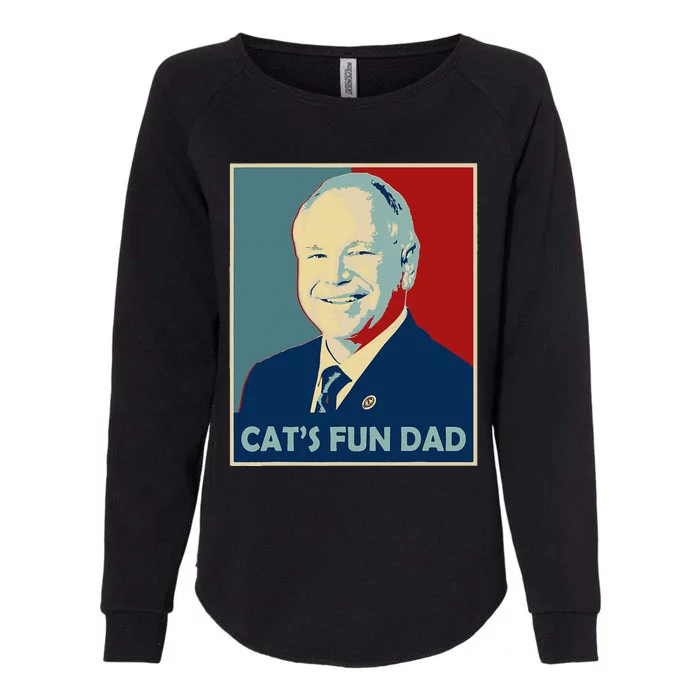 Mr Vice President Of America 2024 Tim Walz CatS Fun Dad Womens California Wash Sweatshirt