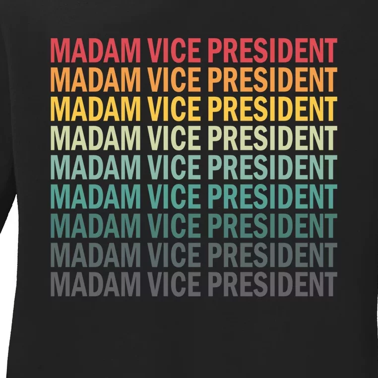 Madam Vice President Kamala Harris Ladies Long Sleeve Shirt