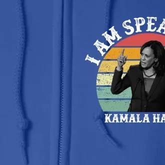 Mr Vice President I Am Speaking Debate Kamala Harris 2020 Gift Full Zip Hoodie