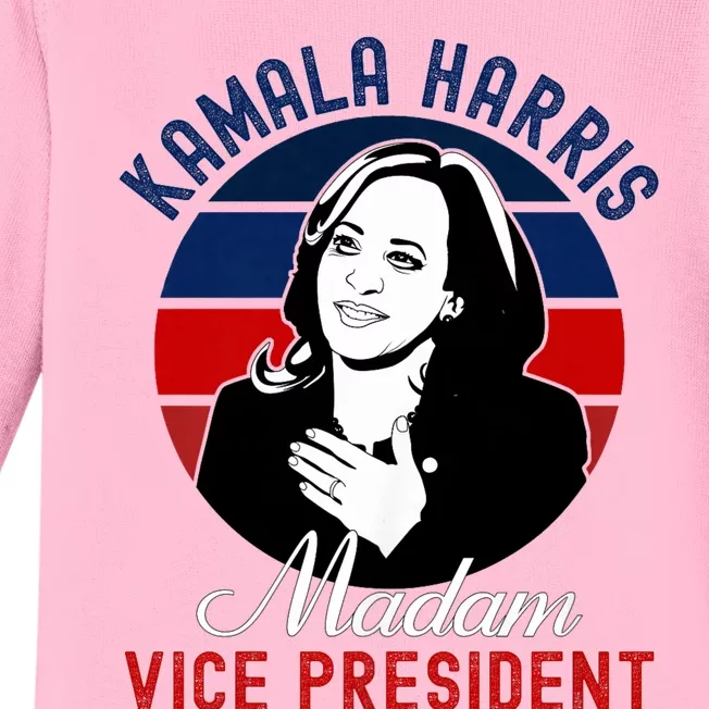 Madam Vice President Kamala Harris Baby Long Sleeve Bodysuit