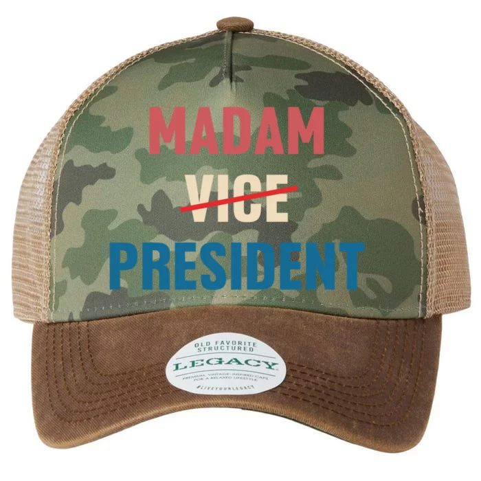 Madam Vice President 2024 Madam President Gift Legacy Tie Dye Trucker Hat