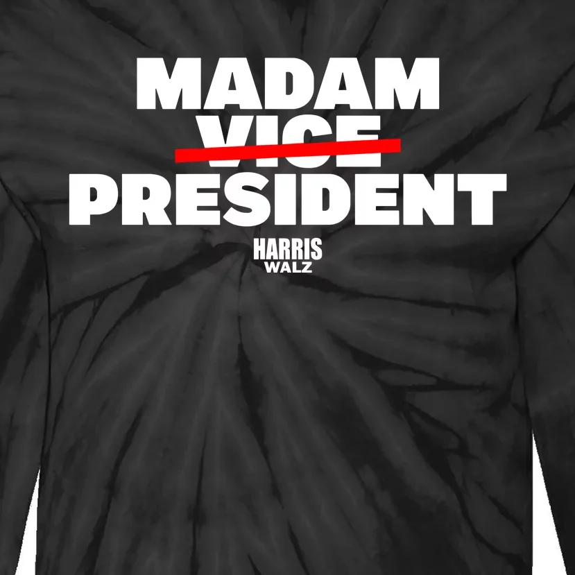 Madam Vice President Harris Walz Tie-Dye Long Sleeve Shirt