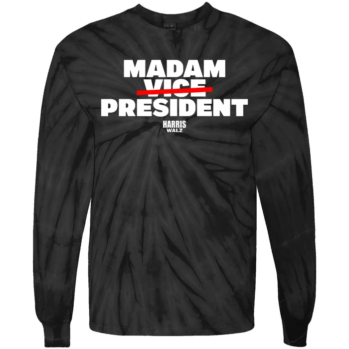 Madam Vice President Harris Walz Tie-Dye Long Sleeve Shirt