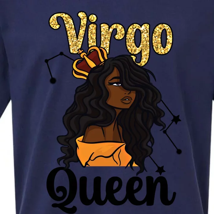 Melanin Virgo Queen Black Virgo Zodiac Sign Virgo Horoscope Cool Gift Sueded Cloud Jersey T-Shirt