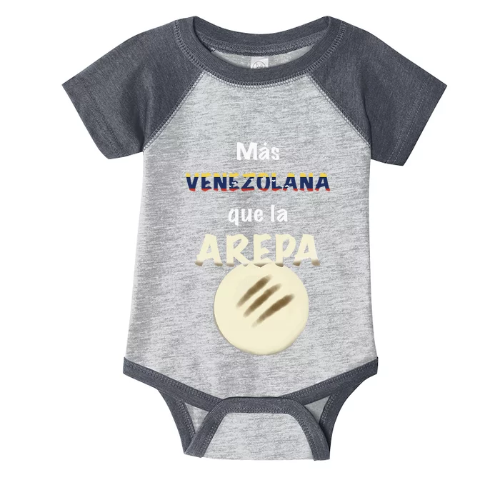 Mas Venezolana Que La Arepa Venezuelan Infant Baby Jersey Bodysuit