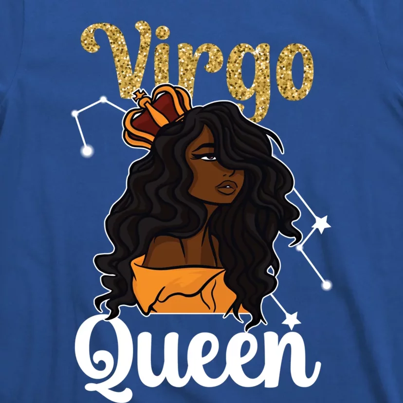 Melanin Virgo Queen Black Virgo Zodiac Sign Virgo Horoscope Cool Gift T-Shirt