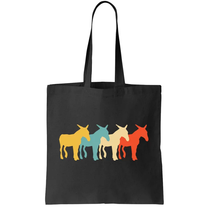 Mule Vintage Retro Donkey Horse Hybrid Lover 60s 70s Gift Tote Bag