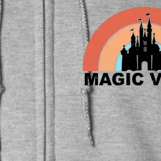 Magic Vibes Retro Full Zip Hoodie