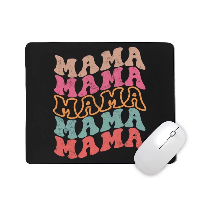 Mama Vintage Retro Groovy For MotherS Day Mousepad