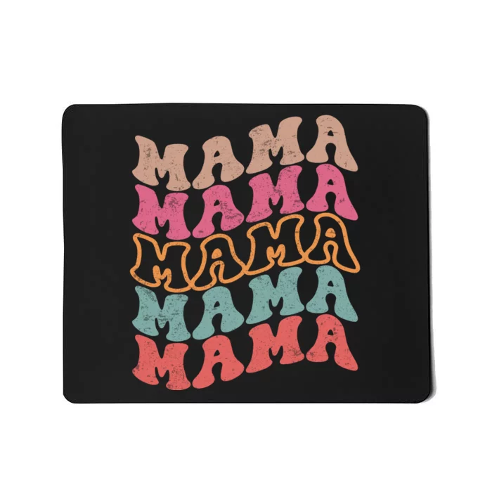 Mama Vintage Retro Groovy For MotherS Day Mousepad