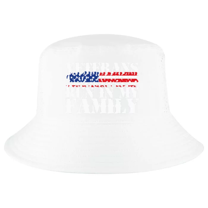 Military Veterans Run in My Family Running Cool Comfort Performance Bucket Hat