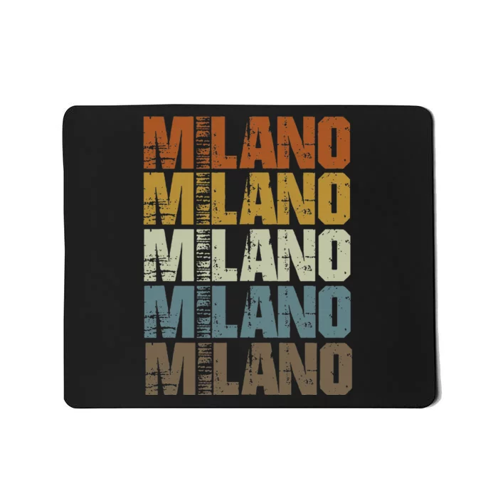 Milano Vintage Retro Souvenir Milano Milan Italy Fashion Mousepad