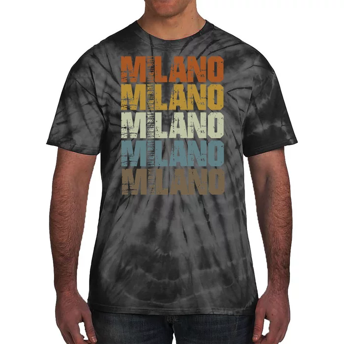 Milano Vintage Retro Souvenir Milano Milan Italy Fashion Tie-Dye T-Shirt