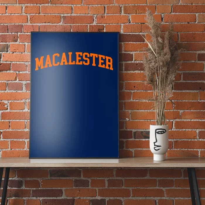 Macalester Vintage Retro College Athletic Sports Poster