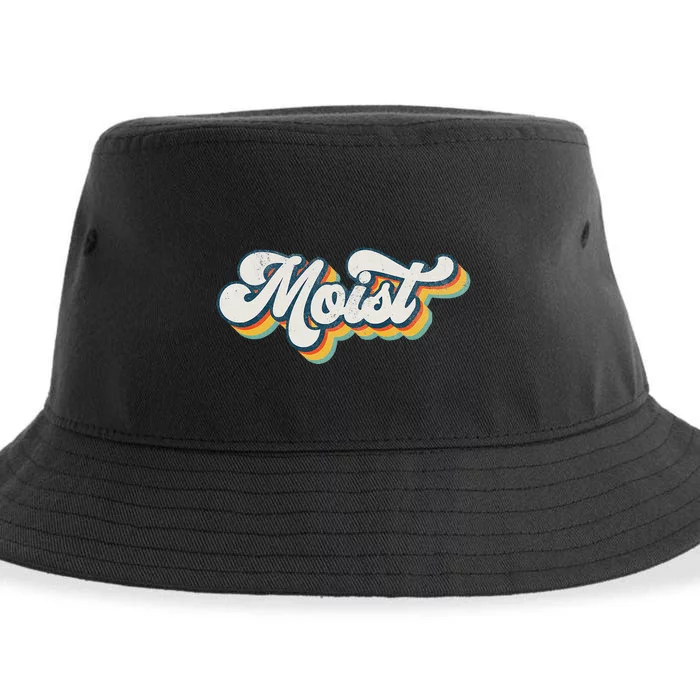 Moist Vintage Retro 80s Funny Sarcastic Moist Sustainable Bucket Hat