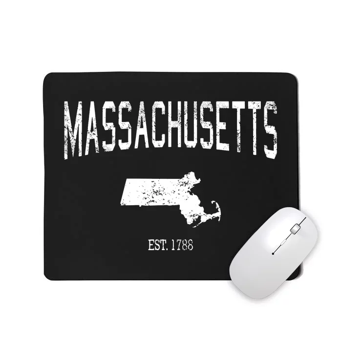 Massachusetts Vintage Sports Design Ma Mousepad