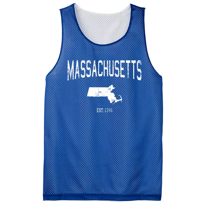 Massachusetts Vintage Sports Mesh Reversible Basketball Jersey Tank