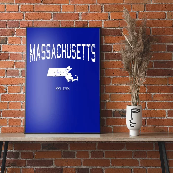 Massachusetts Vintage Sports Poster