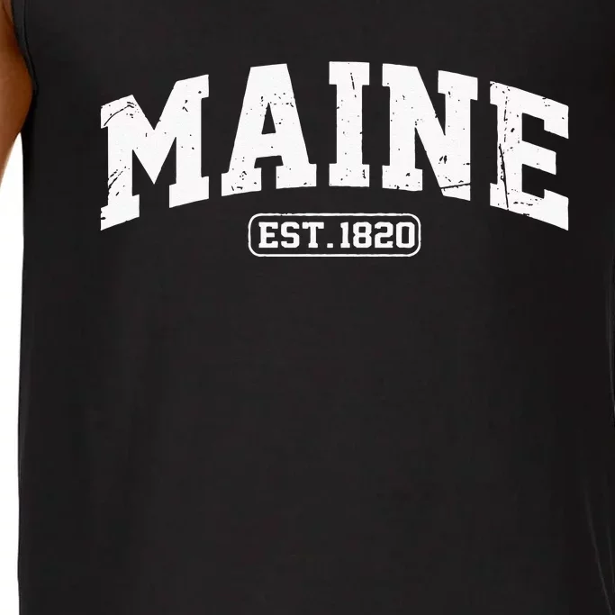 Maine Vintage State Athletic Style Swea Comfort Colors® Tank Top