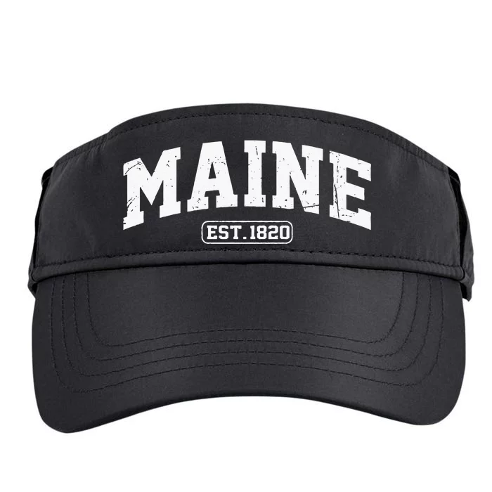 Maine Vintage State Athletic Style Swea Adult Drive Performance Visor