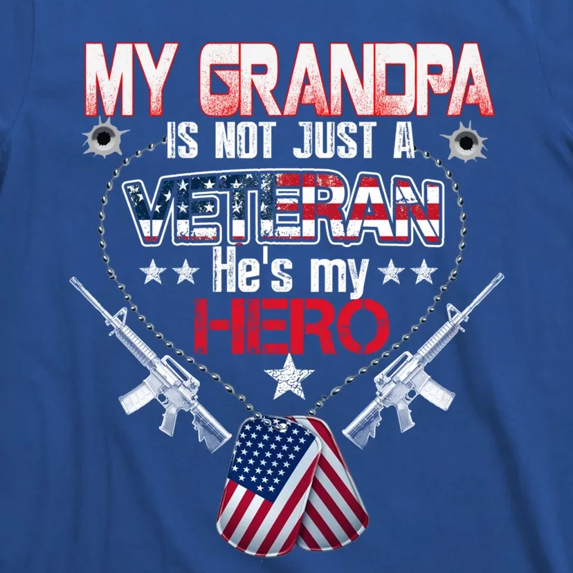 Military Veteran Support My Grandpa Us Veteran My Hero Gift T-Shirt