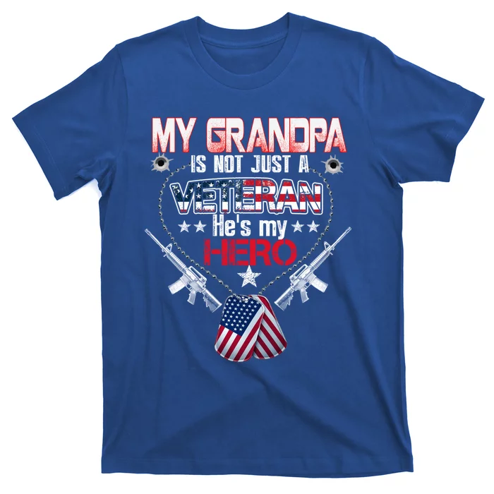 Military Veteran Support My Grandpa Us Veteran My Hero Gift T-Shirt