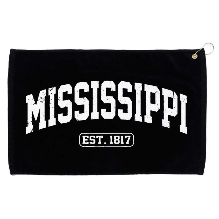 Mississippi Vintage State Athletic Style Grommeted Golf Towel